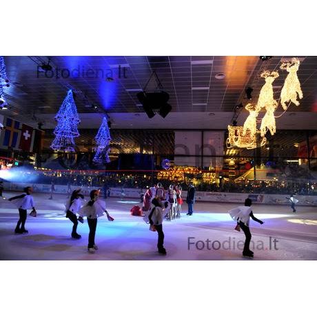 Ice skating in Vilnius Lithuania